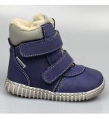 Dětská zimní obuv bosé Pegresky 1706 modrá