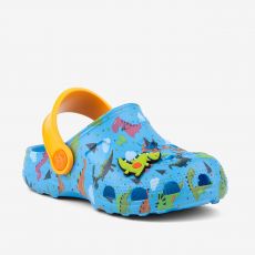 COQUI nazouváky LITTLE FROG 8701 Lt.blue/Lt.orange dino