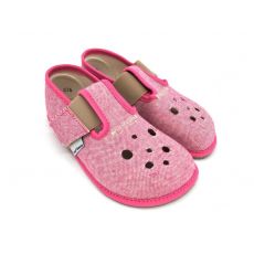 Dětské barefoot přezůvky Pegres BF03 růžová