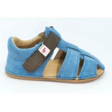 Dětská letní obuv EF Barefoot modrá