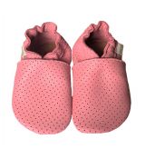Hopi Hop capáčky BAREFOOT děrované růžové