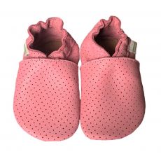 Hopi Hop capáčky BAREFOOT děrované růžové