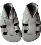 Hopi Hop capáčky BAREFOOT sandálky světle šedé