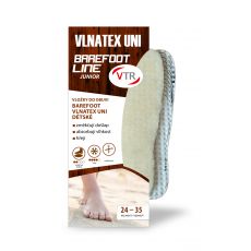 Vložky do bot Barefoot Vlnatex UNI dětské, velikost 24-35