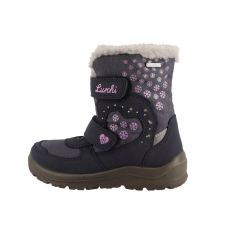 Dětská zimní obuv Lurchi KIMIKO modrá blikací