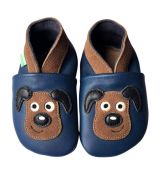 Hopi Hop capáčky BAREFOOT Pejsek modrý