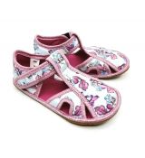 Dětské přezůvky EF Barefoot 386 mořská panna