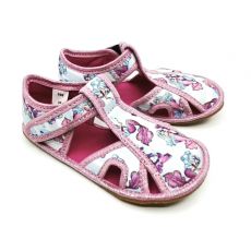 Dětské přezůvky EF Barefoot 386 mořská panna