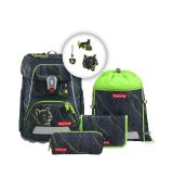 Školní aktovka Step by Step FIT, Danger Cat Chiko - 5 dílný set, AGR certifikát