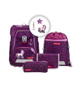 Školní aktovka Step by Step FIT, Pretty Unicorn Nuala - 5 dílný set, AGR certifikát