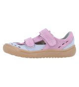Dětská letní obuv Jonap barefoot Berry starorůžová