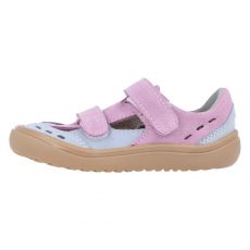 Dětská letní obuv Jonap barefoot Berry starorůžová