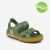 COQUI sandály YOGI 8862 Moss green/Amber yellow