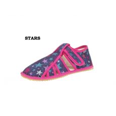 Dětské přezůvky BEDA BFN 170020/W/BR/OP stars