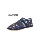 Dětské přezůvky BEDA BFN 170020/W/BR/OP Sea World