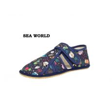 Dětské přezůvky BEDA BFN 170020/W/BR/OP Sea World