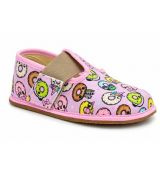 Dětské barefoot přezůvky Pegres BF01 růžová donut