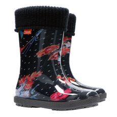 Dětské gumáky DEMAR Hawai lux print AM květy